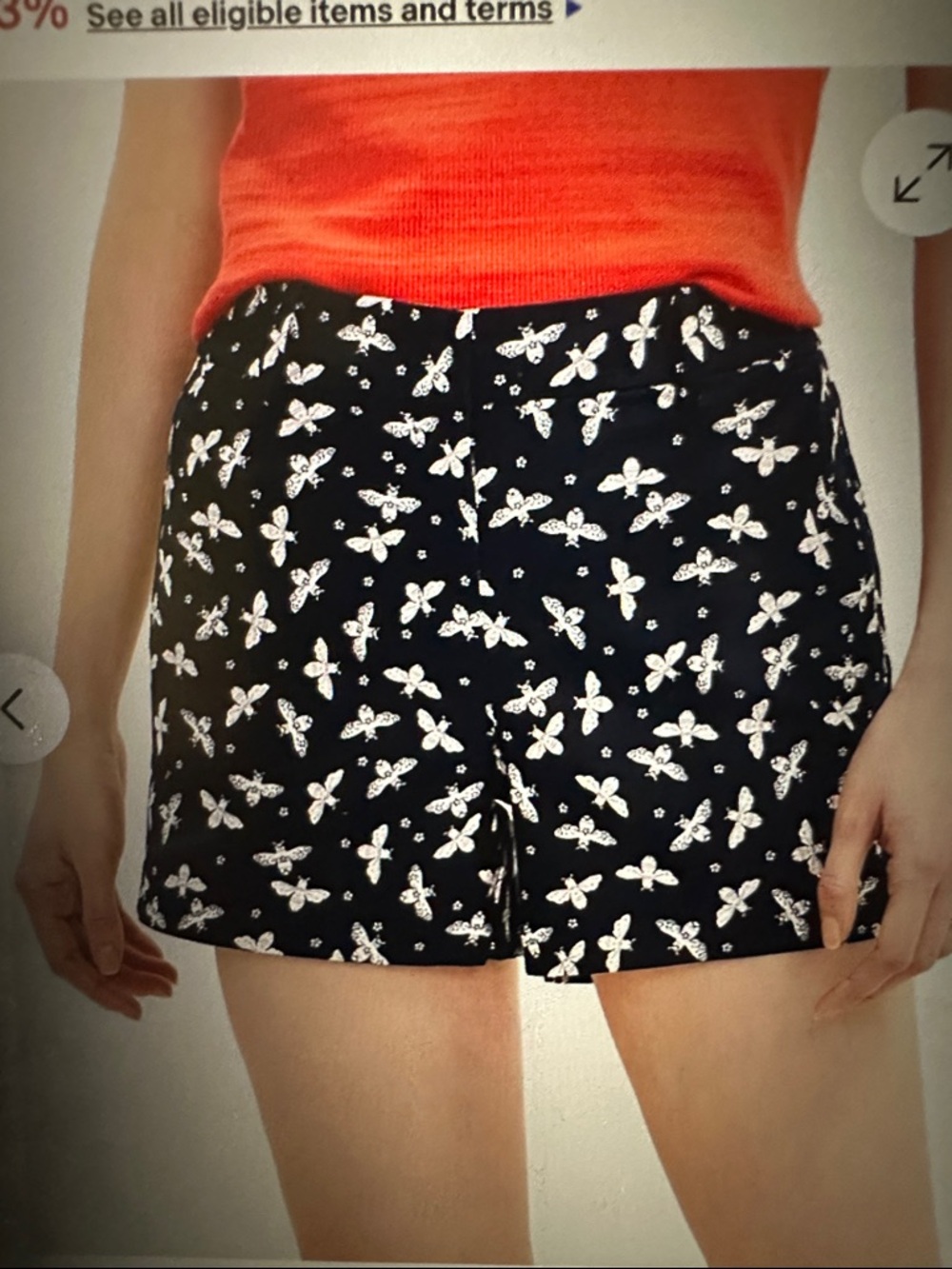 Loft Curvy Riviera Women’s Navy Shorts, size 14